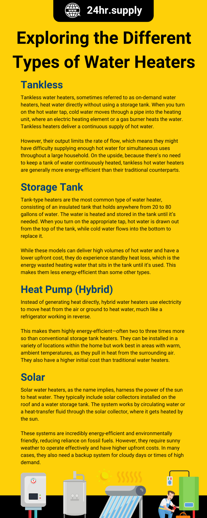 Exploring the Different Types of Water Heaters