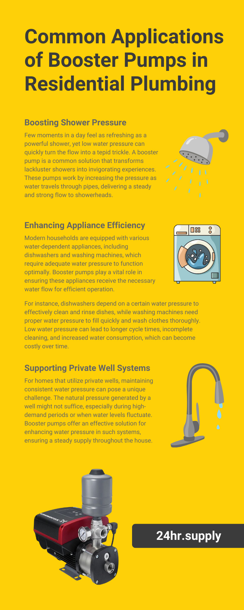 Common Applications of Booster Pumps in Residential Plumbing