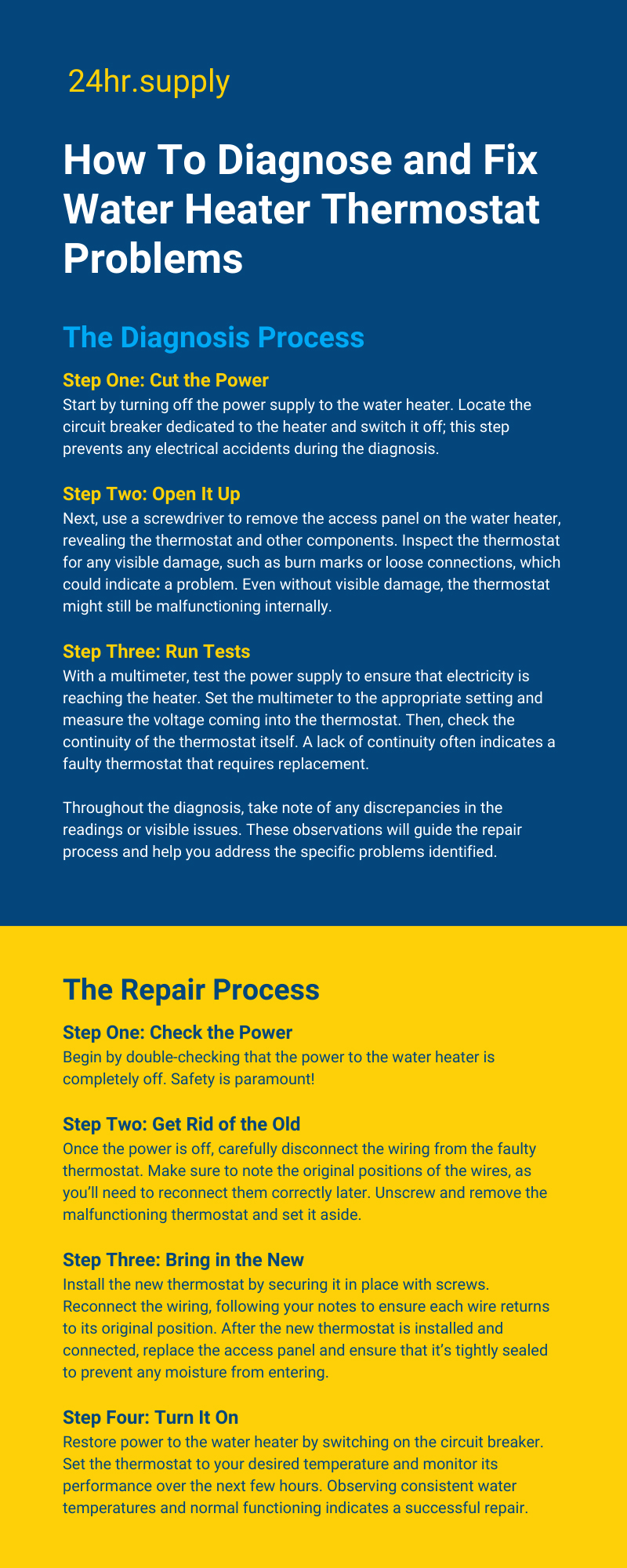 How To Diagnose and Fix Water Heater Thermostat Problems