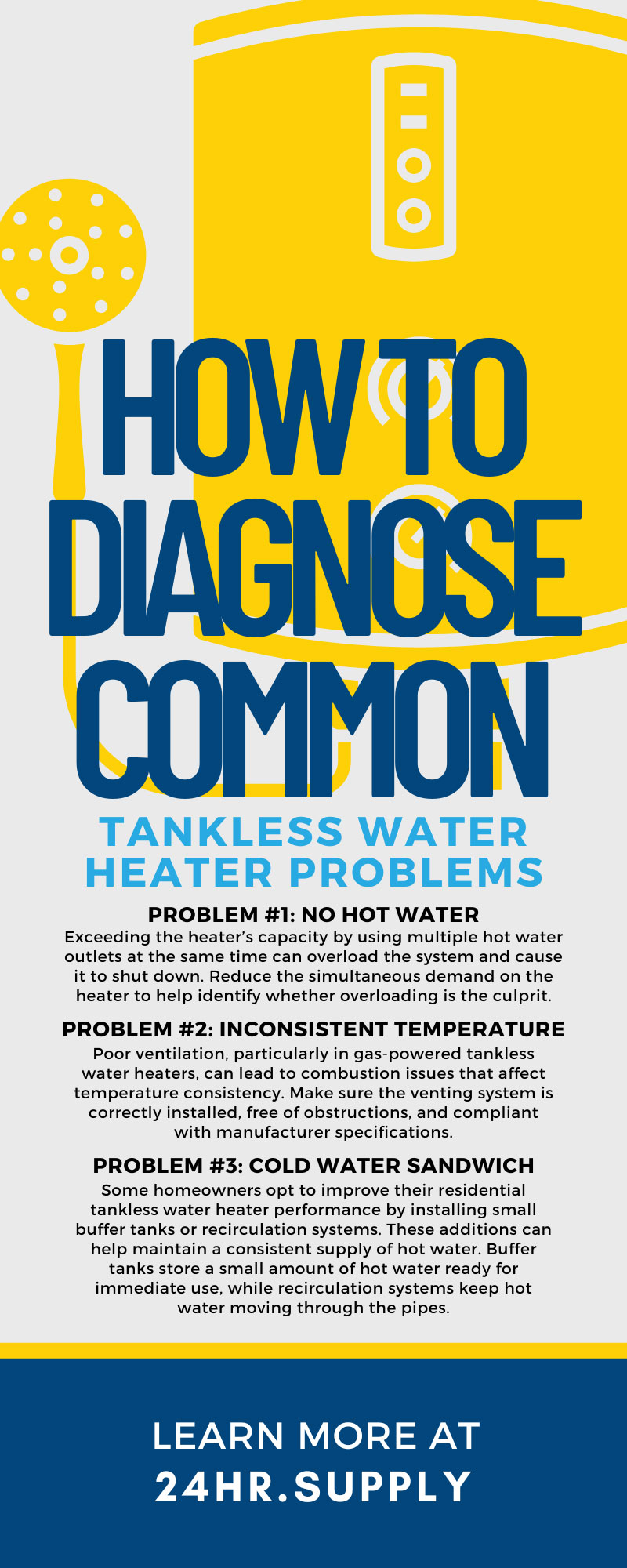 How To Diagnose Common Tankless Water Heater Problems